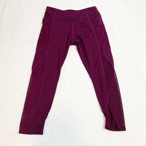 CALI Sport purple plum workout yoga pilates leggings with pockets - Size Medium - Picture 1 of 8